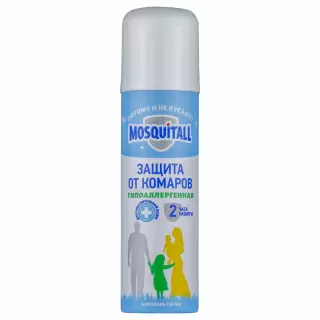 Mosquitall (Москитол) "Гипоаллергенная защита" аэрозоль от комаров (для детей и взрослых), 150 мл